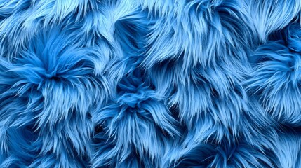 Fototapeta premium Soft and Fluffy Blue Fur Texture for Background and Design Use