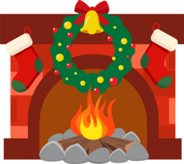 Red Brick Classic Fireplace