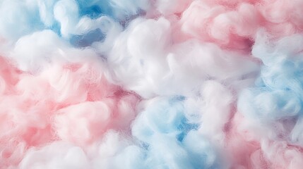 Fototapeta premium Smoke like cotton abstract background in pink to blue color theme, fluffy softcore material