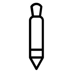 Pen Education Message Line Icon