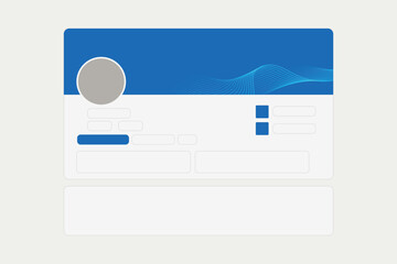 Linkedin banner mockup, profile mockup presentation template
