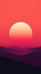 Obraz premium sunrise over the mountains