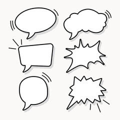 vector set bubble text