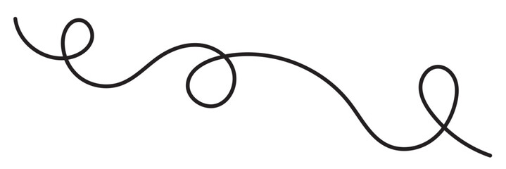 Swoosh, swash underline stroke set. Abstract wavy thin line. Squiggle elements. Squiggle line design element. Vector illustration.  isolated on white background. EPS 10	
	
