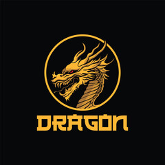 vector logo dragon