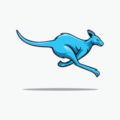 vector logo kangaroo australian