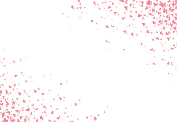 ハートが舞い散る背景イラスト素材 ベクター バレンタインデー 白背景
