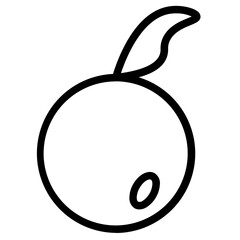 Happy Eat Gift Line Icon