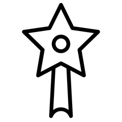 Fireworks Star Light Line Icon