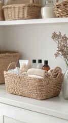 Mindful Grocery Shopping, Eco-Friendly Grocery Shopping Essentials in Basket