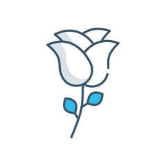 Rose vector icon