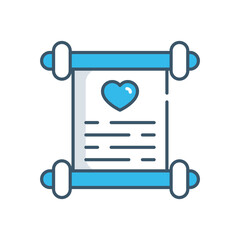 Wedding Vows vector icon
