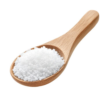 Tablespoon of Salt on White Background Transparent Background