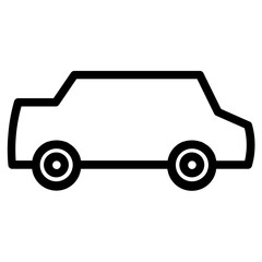 Car Transport Vehicle Line Icon