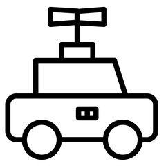Car Transport Vehicle Line Icon