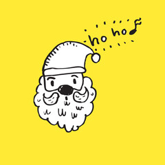 Cute Santa claus in christmas day,Winter vector seamless pattern with cute Santa claus and Christmas decorations, Santa claus for vector illustration for t-shirt ,card, poster design for kid