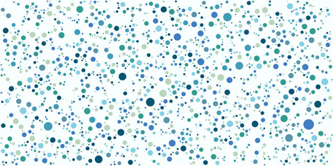 Fall down confetti background with polka dot. Blue shades background for Invitation. Template Background Design, Greeting Card, Poster. Valentine Day. 