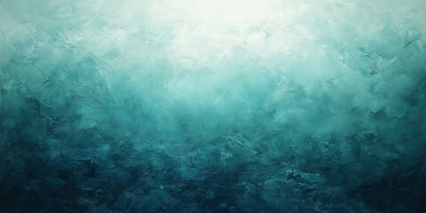 Fototapeta premium Submerged Serenity: Abstract Teal and Blue Watercolor Texture