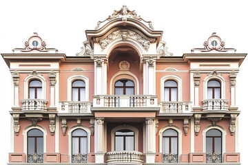 Obraz premium Elegant traditional building with ornate design and decorative elements