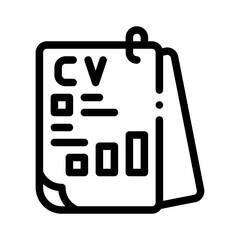 CV line icon