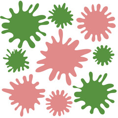 Explore this vibrant Abstract Colorful Stain Collection with dynamic ink splatter designs. Perfect for posters, prints, backgrounds, and creative graphic projects.