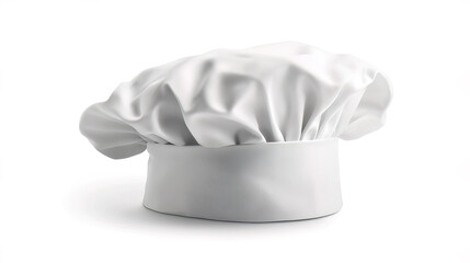 Crisp white chef hat, culinary symbol of professionalism and skill