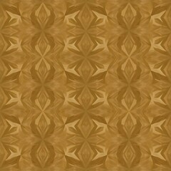 Fototapeta premium Golden Geometric Pattern: A seamless, abstract pattern featuring intricate geometric shapes in a warm, rich golden hue.