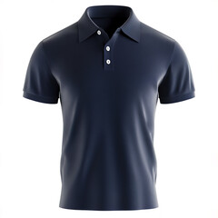 Navy blue polo shirt with semi formal style and high resolution