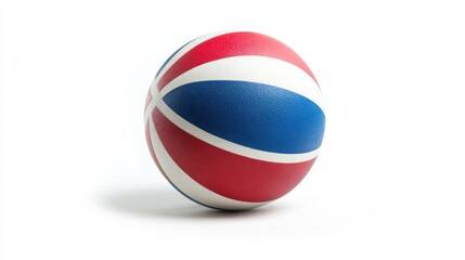 Naklejka premium Bright Volleyball Ball on White Background for Sports Branding