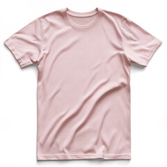 Fototapeta premium Soft pastel pink t shirt, trendy and versatile for casual wear
