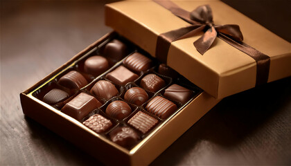 Image of chocolate gift for lovers on Valentine's Day
