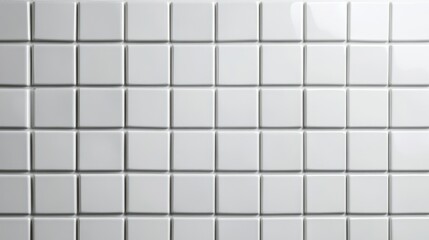 Minimalist White Tile Wall Texture - Clean Background for Home and Kitchen Design