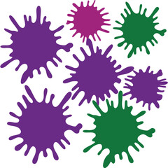 Explore this vibrant Abstract Colorful Stain Collection with dynamic ink splatter designs. Perfect for posters, prints, backgrounds, and creative graphic projects.