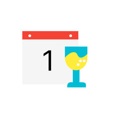 Calendar |  Festive icon | Celebration | Date | Holiday | Christmas | New Year