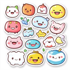 Cute sticker sheet icon