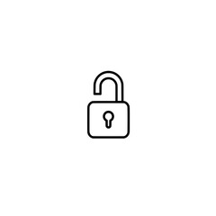 Lock icon collection. Flat security symbol. Vector illustration.