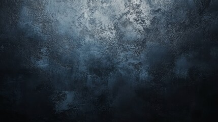 Fototapeta premium Abstract dark texture, grunge black and blue pattern, moody wall background
