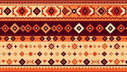Southwestern Geometric Textile Pattern Design