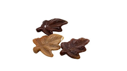 ブラッドストーン　リーフカット　石細工