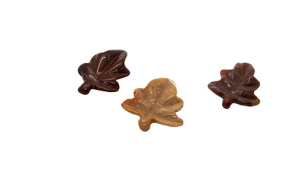 ブラッドストーン　リーフカット　石細工