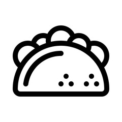 taco line icon
