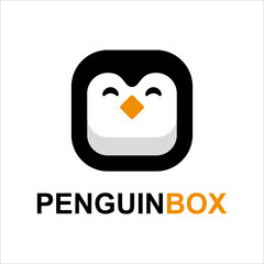 PENGUIN BOX LOGO DESIGN TEMPLATE