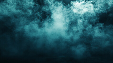 Fototapeta premium Dense, dramatic smoke billows outward, creating an ominous empty center. Perfect for spooky Halloween themes, it symbolizes chaos, mystery, and the unknown, evoking tension and eerie vibes