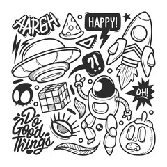 Wall Murals Hand Drawn Doodle Vector