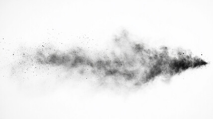 Fine texture of dust particles and grains scattered on a white background, evoking a sense of chaos and imperfection. Ideal for grunge, vintage, and abstract art styles or overlay effects