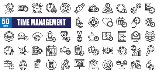 Time Management icon Set