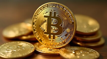 Foreign coin resting on US dollar bills, Generative AI