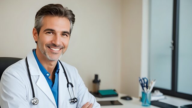 Dottore in ambulatorio 