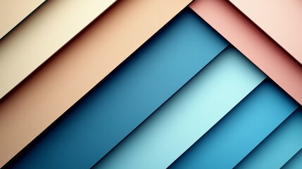 Obraz premium Abstract diagonal geometric background with pastel colors
