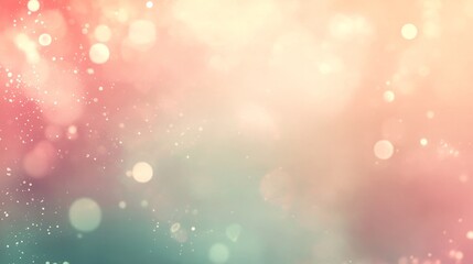Soft Blurry Pastel Bokeh Background, Pink and Green Pastel, Dreamy Abstract Light Spots